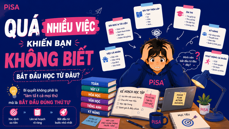 QUÁ NHIỀU VIỆC KHIẾN BẠN KHÔNG BIẾT BẮT ĐẦU HỌC TỪ ĐÂU?