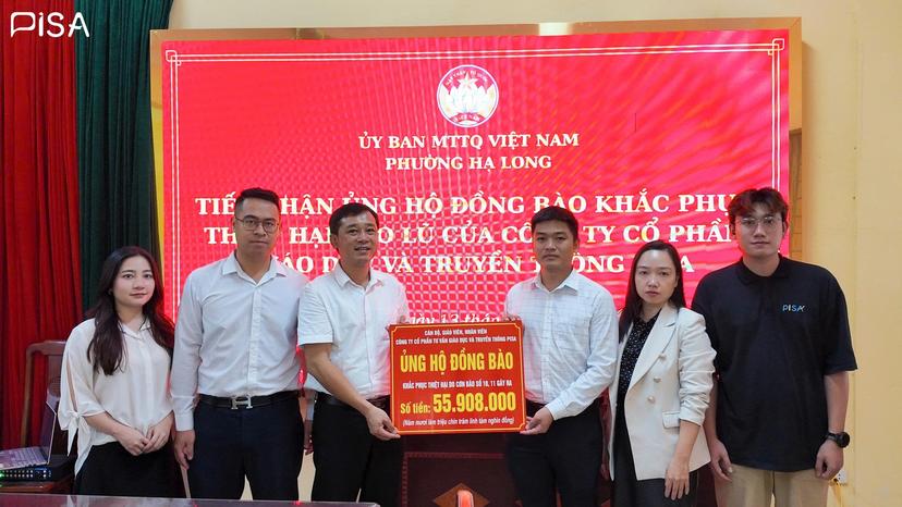 PISA IELTS TRAO TẶNG ỦNG HỘ ĐỒNG BÀO CÙNG LŨ 2025