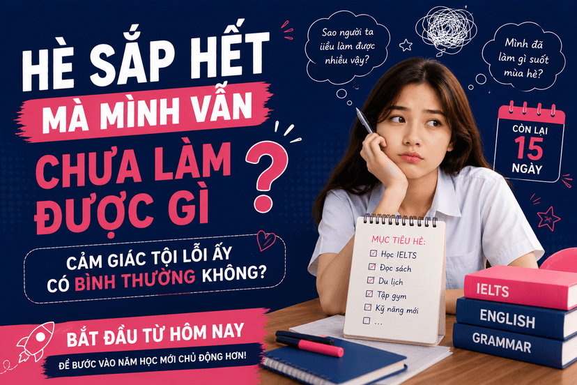 HÈ SẮP HẾT MÀ MÌNH VẪN CHƯA LÀM ĐƯỢC GÌ... CẢM GIÁC TỘI LỖI ẤY CÓ BÌNH THƯỜNG KHÔNG?